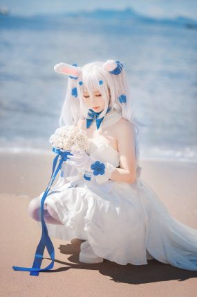 [面饼仙儿] 人气Coser 拉菲婚纱