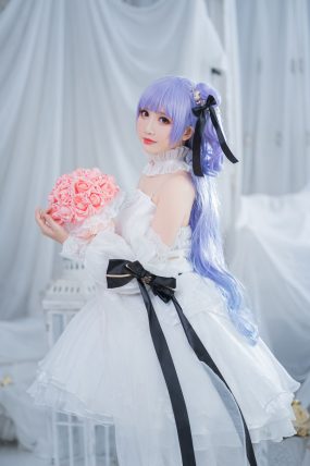 [面饼仙儿] 人气Coser 独角兽婚纱