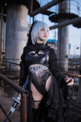 [水淼Aqua] 人气Coser 黑白2B